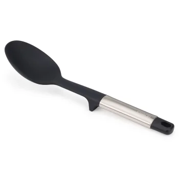 Virtuvinis šaukštas Joseph Joseph Elevate Stainless-Steel Silicone Solid Spoon, sidabrinis / juodas