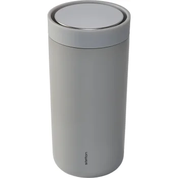 Stelton To Go Click termo puodelis 0.4 L, šviesiai pilkas