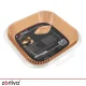 Zortiva Air Fryer Paper Liners 23x23 cm, 100 Pcs