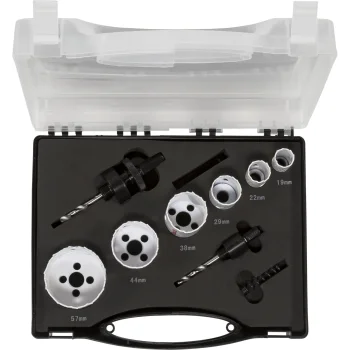 Bimetalinių skylių pjūklų komplektas Makita D-47117 BiM, 9 dalių