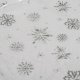 Ruhhy Christmas Tree Skirt Mat with Silver Stars, 120cm, White
