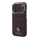 Guess Stripe Peony 4G MagSafe dėklas skirtas iPhone 17 Pro / 18 Pro, bordo
