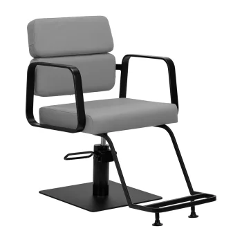Gabbiano Porto Salon Chair, Gray with Black Base
