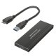 Maclean MCE582 M.2 NGFF SSD disko dėklas, USB 3.0, aliuminis