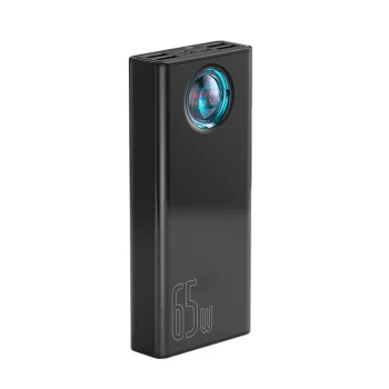 Išorinė baterija Baseus Amblight 30000mAh, 65W, juoda