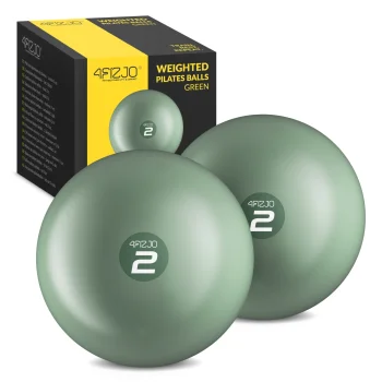 Weighted Pilates Toning Balls 4FIZJO 2 x 2 kg, Green