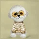 Nimmy Crossbody Glasses Cool Dog rankinė per petį, chaki