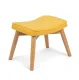 Sofotel Norse Wingback fotelis su pufu, geltonas