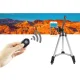 Telefono ir fotoaparato trikojis stovas su laikikliu ir pulteliu, 35–105 cm