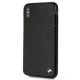 BMW Signature Carbon dėklas iPhone XS Max telefonui, juodas