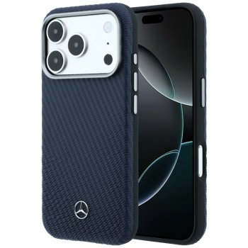 Mercedes Leather Semi Wrap Wood Effect MagSafe dėklas, skirtas iPhone 17 Pro Max