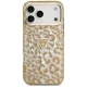 Guess IML Leopard Glitter MagSafe dėklas iPhone 17 Pro Max / 18 Pro Max, rudas