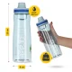 4Fizjo Tritan Sports Water Bottle 850 ml, Blue