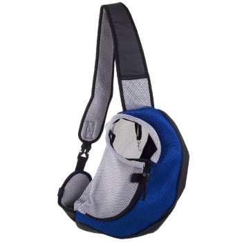 Pet carrier backpack for dogs and cats, 40x24 cm, blue