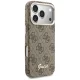 Guess 4G Script MagSafe dėklas iPhone 17 Pro Max telefonui, rudas