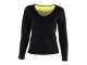Women\'s Neoprene Fitness Long Sleeve Shirt, Black, Size M