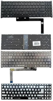 Klaviatūra Acer Aspire A315-59, A515-57, A715-76 su apšvietimu, US, juoda