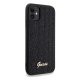 Guess Disco Metal Script dėklas iPhone 11 / XR telefonui, juodas