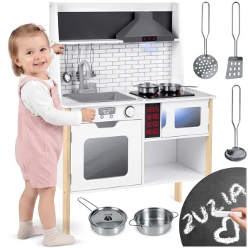 Ricokids RC-846 medinė žaislinė virtuvėlė vaikams