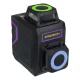Lazerinis nivelyras Ermenrich LV40 PRO, 8 žalios linijos, 360°, iki 30 m, violetinis