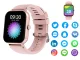 Unisex Sports Smartwatch with Bluetooth Calling, Silicone Strap, Pink