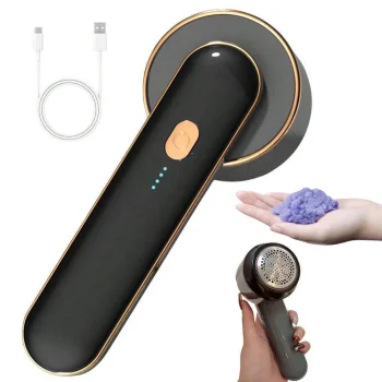 Įkraunamas pūkų rinkiklis drabužiams ir baldams su 6 ašmenimis, USB-C, 8W