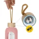 4Fizjo Glass Water Bottle 750 ml, Pink