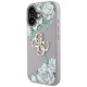 Guess Grained Roses Big 4G Logo dėklas, skirtas iPhone 16, violetinis