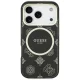 Guess IML Peony Dot MagSafe dėklas, skirtas iPhone 17 Pro, Juodas