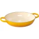 Ketaus troškintuvas Le Creuset Gourmet Shallow 30 cm, 3,5 l, geltonas