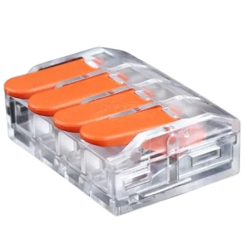 Laidų jungtys su svirtimi 4x 0.5-6.0 mm², 41A, 450V, 20 vnt.
