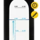 Stiklinė sportinė vandens gertuvė 4Fizjo, 750 ml, juoda