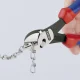 Šoninės kirpimo replės KNIPEX TwinForce 180 mm, raudonos / juodos