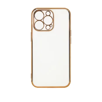 Dėklas Samsung Galaxy A13 5G Lighting Color Case su auksiniu rėmeliu, baltas