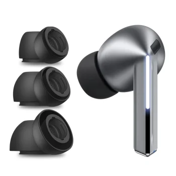 Tech-Protect Silicone Ear Tips for Samsung Galaxy Buds 3 Pro S/M/L Black