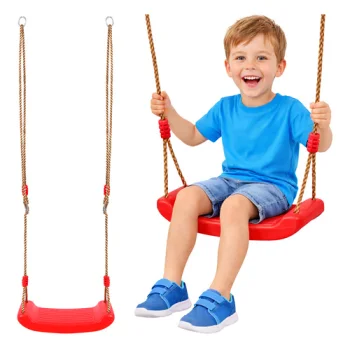Kruzzel 00023555 Plastic Children's Swing, Red