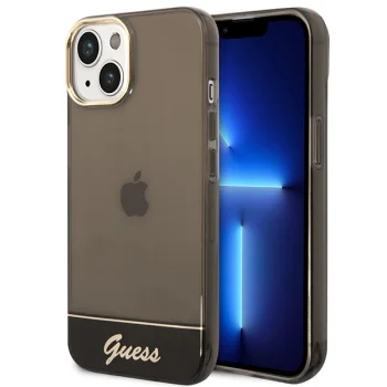 Guess Translucent Case for iPhone 14 Plus 6.7" Black