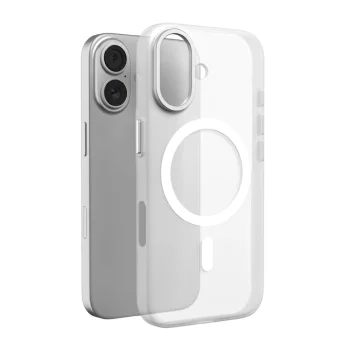 Puro Lightfeel dėklas su MagSafe skirtas iPhone 17, skaidrus / baltas