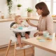 ECOTOYS 6-in-1 maitinimo kėdutė su nuimamu padėklu 137357, pilka