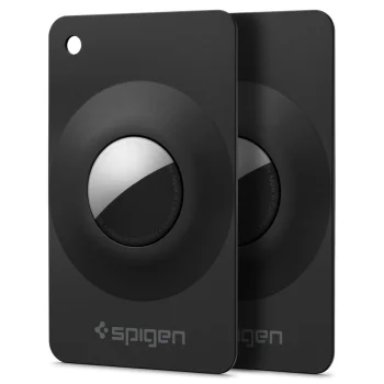 Dėklas Apple AirTag 1 / 2 piniginei Spigen AirFit 2, 2 vnt., juodas