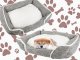 Soft and Comfortable Dog Bed with Cushion, Size M