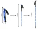 Sulankstomos trekingo lazdos, mėlynos