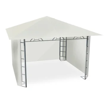 Plonos 4934 Garden Pavilion 3x3m with 4 Walls, Beige