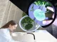 LED Magnifying Desk Lamp with 10x Magnification, white