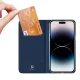 Dux Ducis Skin Pro knygutės tipo dėklas, skirtas iPhone 15 Pro Max, mėlynas