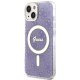 Guess dėklas iPhone 14 Plus telefonui, 4G MagSafe, violetinis