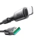 Joyroom S-A50 3A USB-A į Lightning laidas su organizatoriumi 1.2m, Pilkas