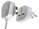 Universalus kelioninis maitinimo adapteris, UK į EU (2-pin), Baltas