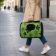 Green Carrier Bag for Cats and Small Dogs (37x22.5x18 cm)