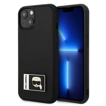 Karl Lagerfeld Iconic Karl's Head dėklas skirtas iPhone 13, juodas